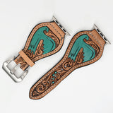 American Darling Beautifully Hand Tooled Genuine Leather I watch Strap