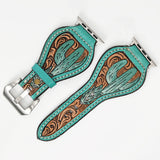 American Darling Cactus Hand Tooled Men Women Genuine Leather I watch Strap