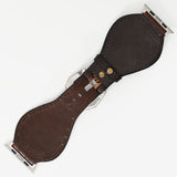 American Darling Floral Hand Tooled Men Women Genuine Leather I watch Strap