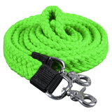 HILASON 7 Ft Braided Flat Cotton Roping Rein