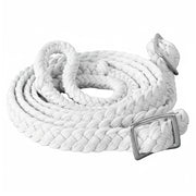 Hilason Braided Cotton Rope Belt with Metal Buckle