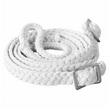 Hilason Braided Cotton Flat Roping Reins with Conway Buckles - Uhorse