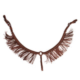 Horse Breast Collar Flat Braided Paracord With Fringes By Hilason