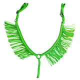 Horse Breast Collar Flat Braided Paracord With Fringes By Hilason