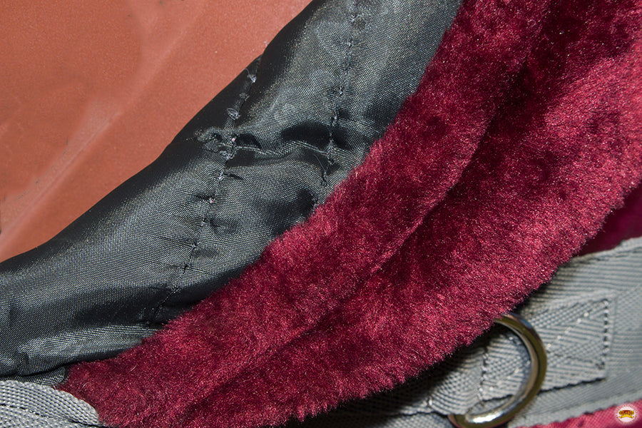 HILASON Western Horse Stable Blanket Quilted | Blankets for Winter Water Resistant Horses Wine
