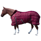 HILASON Western Horse Stable Turnout Blanket Quilted Wine