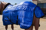 HILASON Western Horse Stable Turnout Blanket Quilted Blue