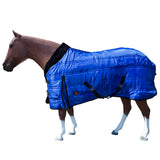 HILASON Western Horse Stable Turnout Blanket Quilted Blue 78 In - Uhorse