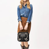 American Darling Suede Genuine Leather Jewelry Case Bag – Hilason