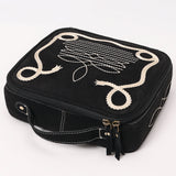 American Darling Suede Genuine Leather Jewelry Case Bag