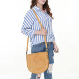 American Darling Cross Body Suede Genuine W. Leather Women Bag Handbag