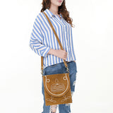 American Darling Cross Body Suede Genuine Western Leather Women Bag Handbag Purse
