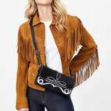 American Darling Suede Bag Genuine Leather Clutch – Hilason