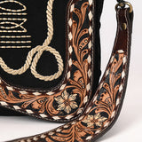 American Darling Hand Tooled Genuine Leather Crossbody Bag