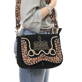 American Darling Hand Tooled Genuine Leather Crossbody Bag