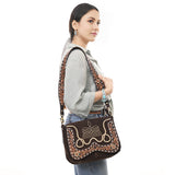 American Darling Hand Tooled Genuine Leather Crossbody Bag