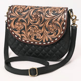 American Darling Hand Curved Genuine Leather Crossbody Bag