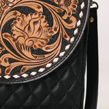 American Darling Hand Curved Genuine Leather Crossbody Bag