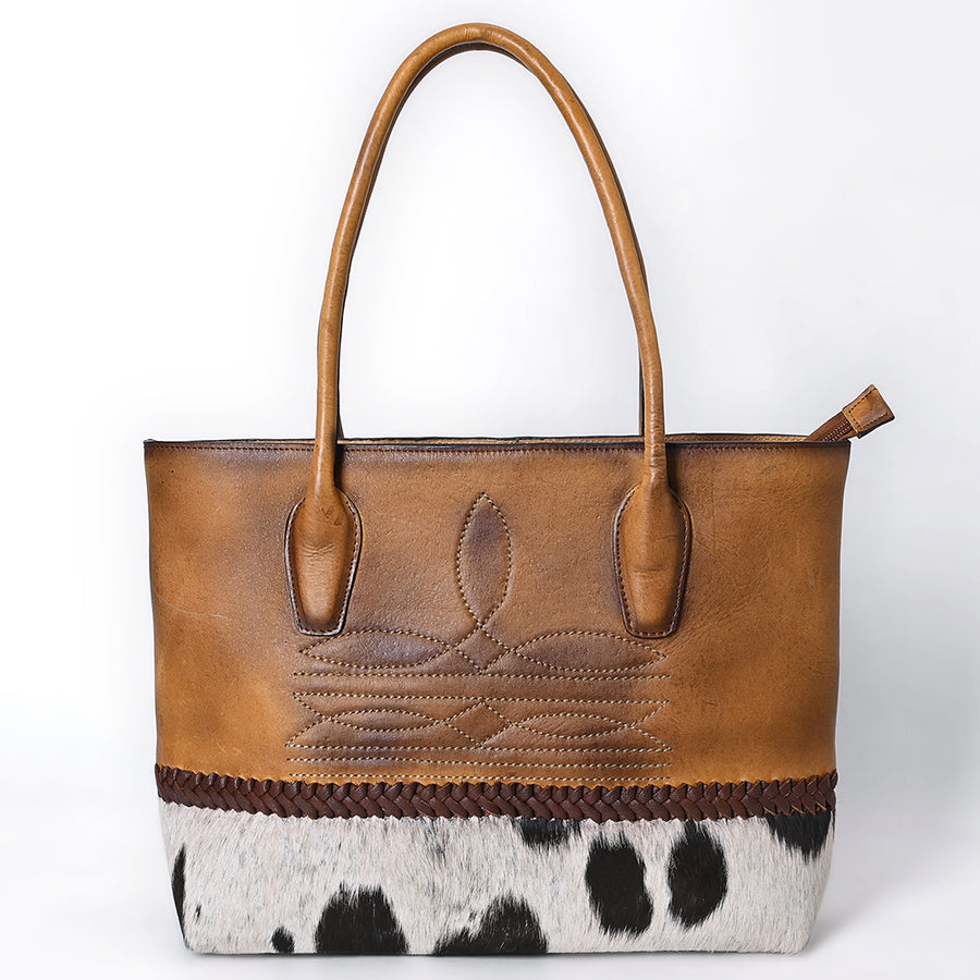 American Darling Tote Hair On Full Grain Genuine Leather Western Women Bag Handbag Purse | Travel Bags College Casual