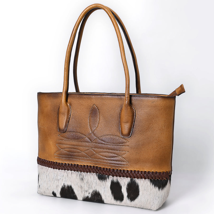 American Darling Tote Hair On Full Grain Genuine Leather Western Women Bag Handbag Purse | Travel Bags College - Uhorse