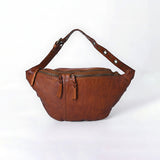 Spaghetti Western Fanny Pack Genuine Leather Women Bag Handbag Purse