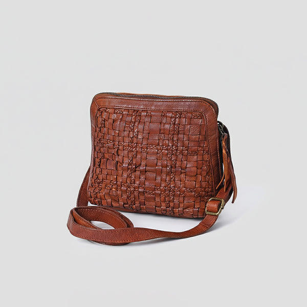 Spaghetti Western Crossbody Genuine Leather women bag handbag purse - Uhorse