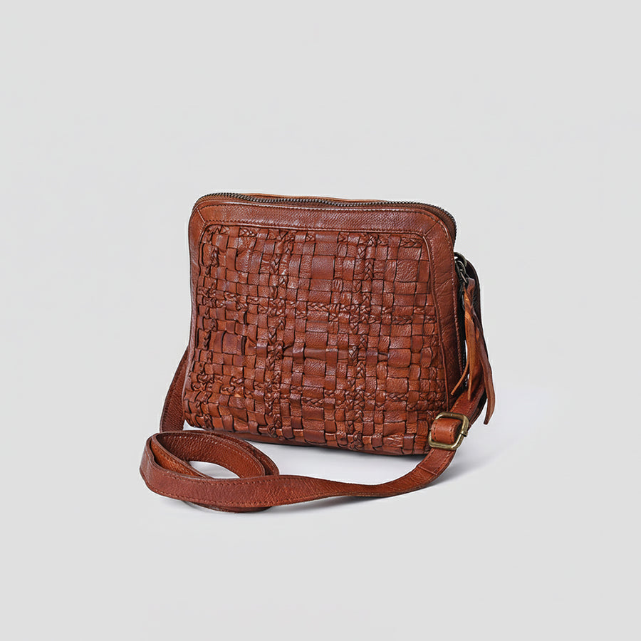 Spaghetti Western Crossbody Genuine Leather women bag handbag purse - Uhorse