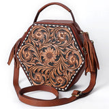 American Darling Canteen Hand Tooled Genuine Leather women bag western handbag purse