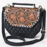 American Darling Crossbody Hand Tooled Genuine Leather women bag western handbag purse