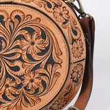 American Darling Canteen Hand Tooled Genuine Leather Women Bag W.
