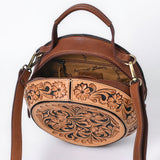 American Darling Canteen Hand Tooled Genuine Leather Women Bag W.