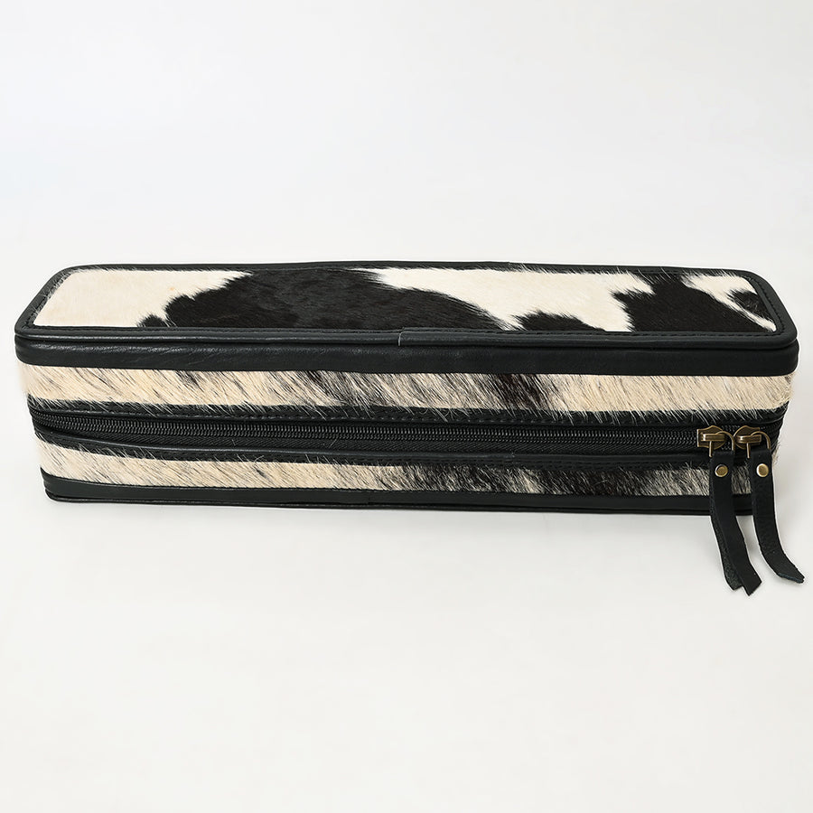American Darling Hair accessories Bag Hair-On Cowhide Genuine Leather Western Organizer Travel Case with YKK Zipper