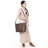 ADBG1519A Tote Hand Tooled Genuine Western Leather Women Bag