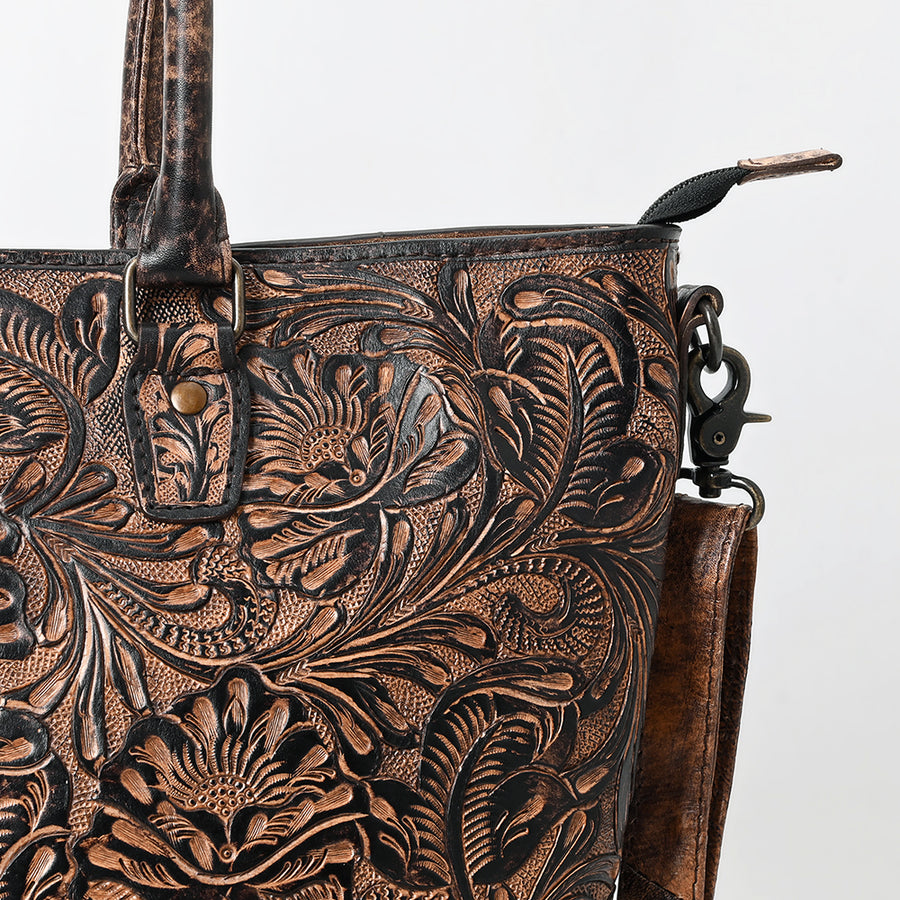 American Darling Western Tote Bag – Genuine Leather Hand-Tooled Design, Spacious Everyday Tote, Premium Craftsmanship & Durable Build