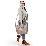 ADBG1519B Tote Hand Tooled Genuine Western Leather Women Bag