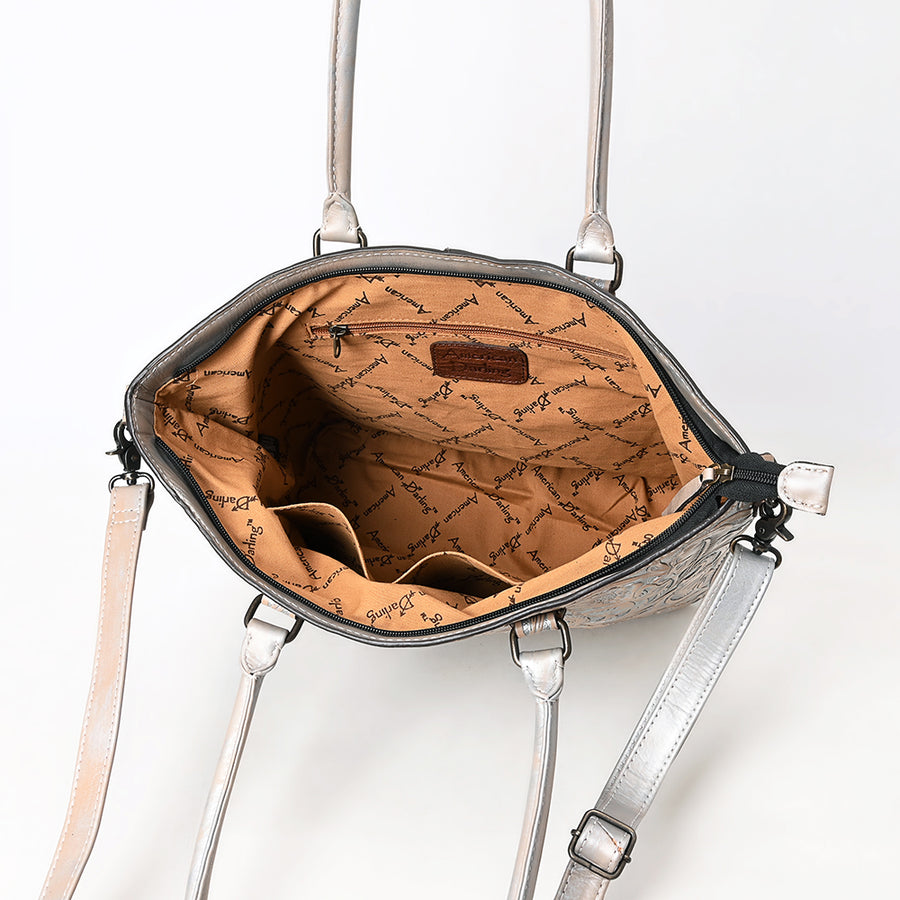 American Darling Western Tote Bag – Genuine Leather Hand-Tooled Design, Spacious Everyday Tote, Premium Craftsmanship & Durable Build