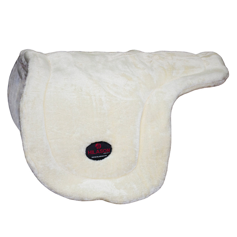 HILASON Western Endurance All Purpose Horse Fleece Saddle Pad White - Uhorse
