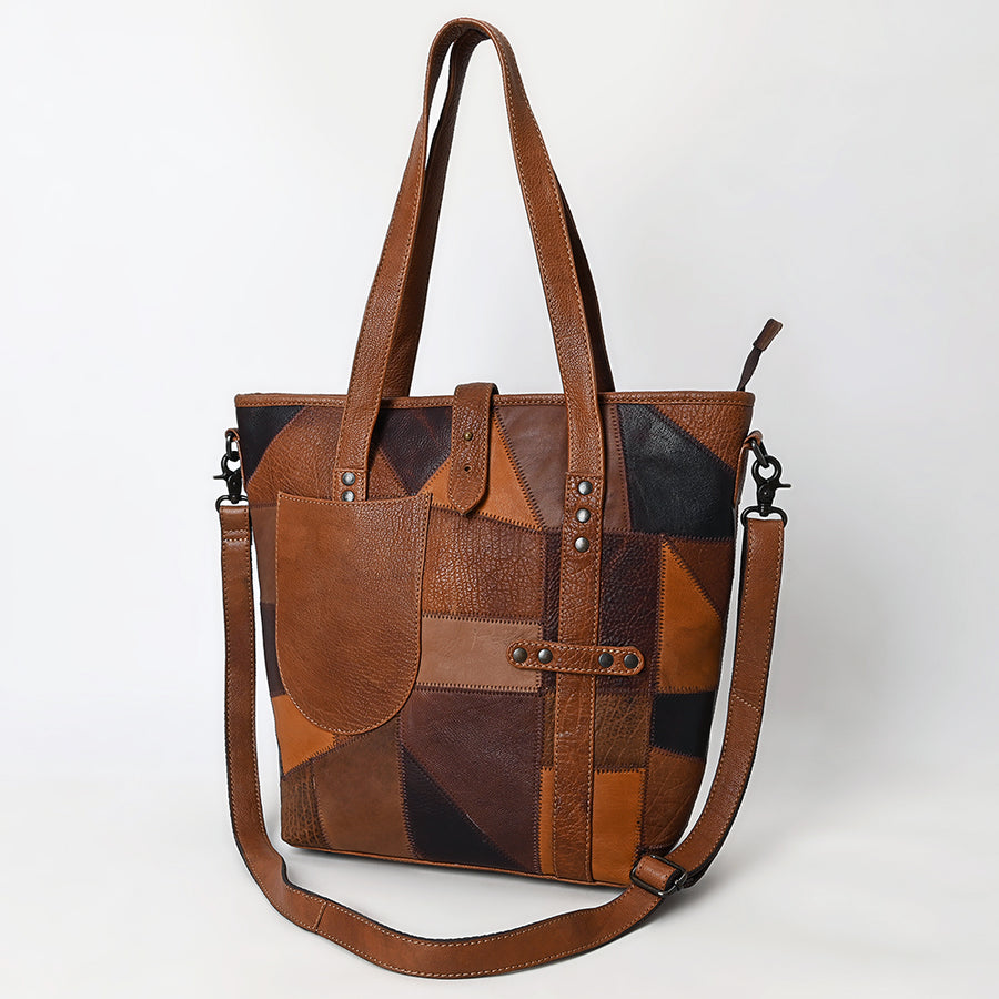 OHLAY Tote Genuine Leather women bag western SKBZ174 by Hilason – Cowboy and equestrian accessories