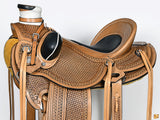 HILASON Western Horse Wade Ranch Roping American Leather Saddle Brown