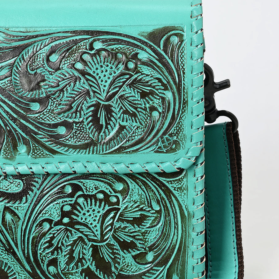 American Darling Crossbody Beautifully Hand Tooled Genuine Leather Western Women Bag Handbag Purse