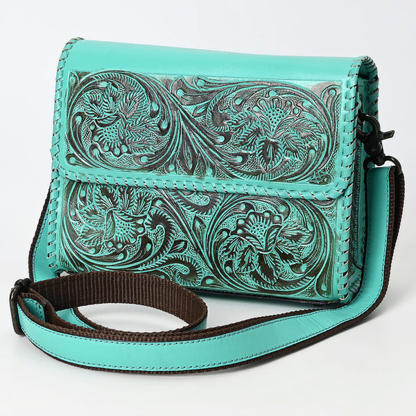 American Darling Crossbody Beautifully Hand Tooled Genuine Leather W. by Hilason – Cowboy and equestrian accessories
