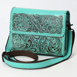 American Darling Crossbody Beautifully Hand Tooled Genuine Leather W. by Hilason – Cowboy and equestrian accessories