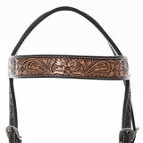 BAR H EQUINE Western Horse Headstall Breast Collar Set American Leather