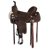 15 Flex Tree Western Horse Saddle American Leather Barrel Trail Hilason - Uhorse