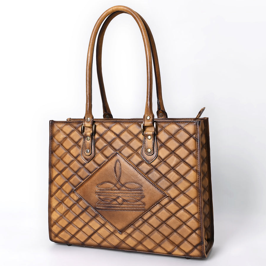 American Darling Tote Genuine Western Leather women bag handbag purse - Uhorse