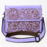 American Darling Crossbody Beautifully Hand Tooled Genuine Leather Western Women Bag Handbag Purse |