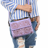 American Darling Crossbody Beautifully Hand Tooled Genuine Leather Western Women Bag Handbag Purse |
