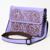 American Darling Crossbody Beautifully Hand Tooled Genuine Leather Western Women Bag Handbag Purse |