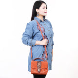 American Darling Crossbody Hand Tooled Suede Genuine Leather Women Bag Western Handbag Purse