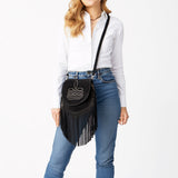 American Darling Crossbody Genuine Suede Leather women bag western